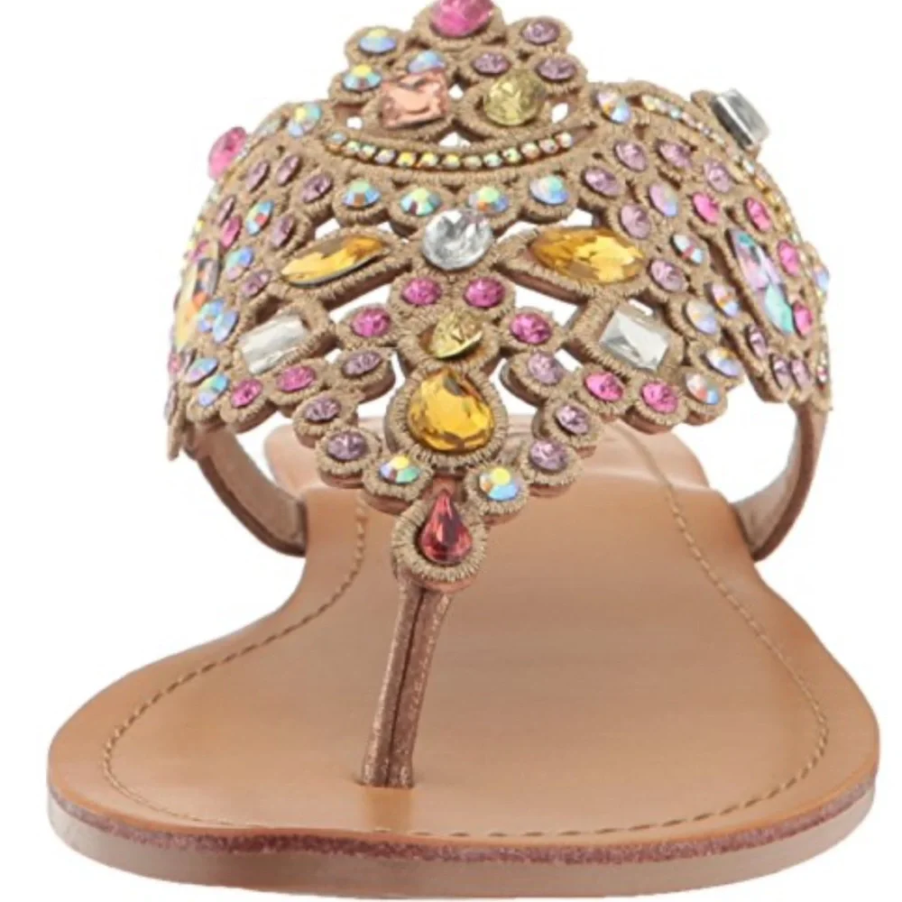 Amee Sandals Thong-style Elegant
Rhinestone Jeweled Embellished Sandals | 6.5 - Picture 2 of 12